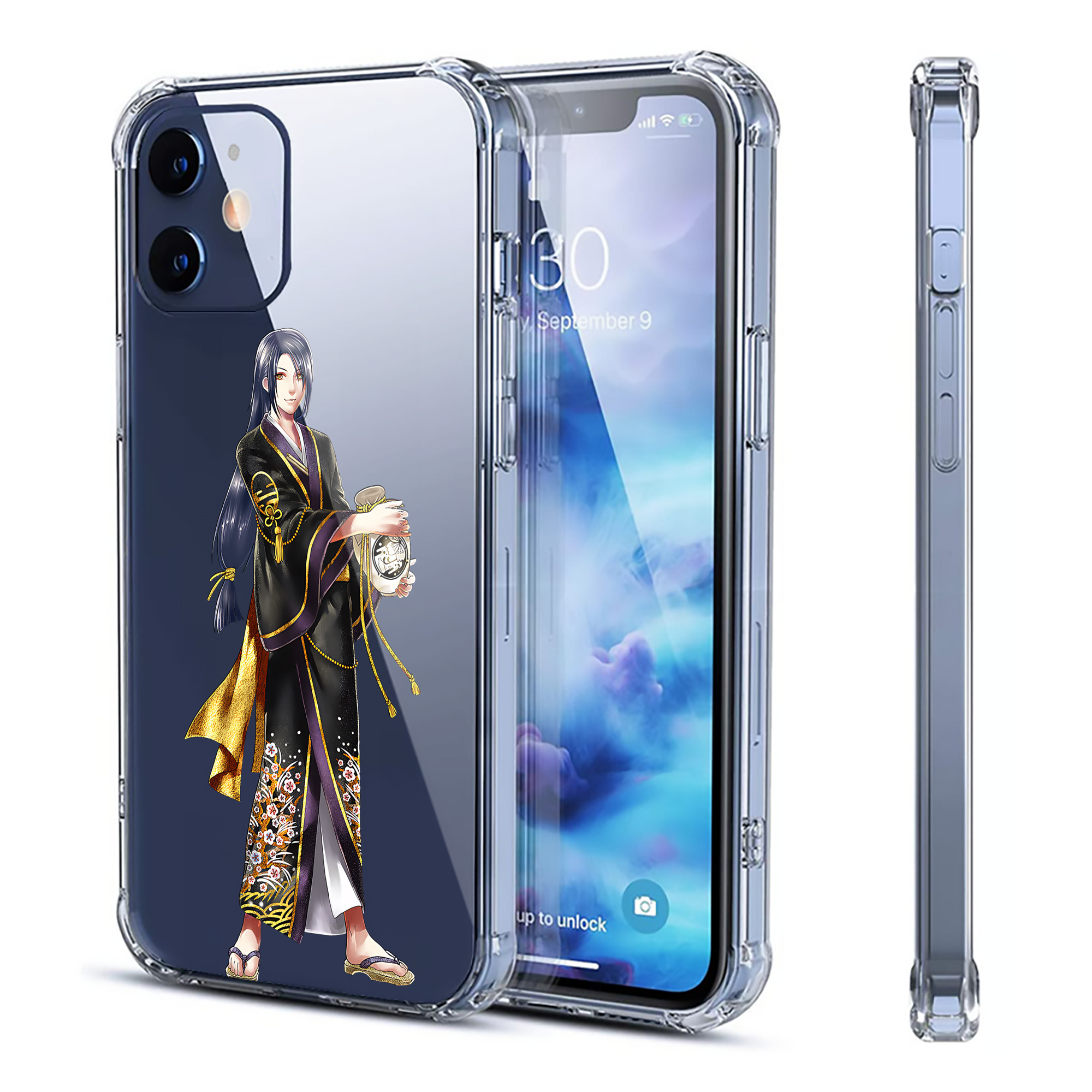 （画像用） 刀剣乱舞 Touken Ranbu 【iPhone 12シリーズ対応】透明スマホケース（クリアソフトケース）